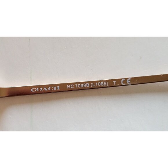 Coach HC7099B 933113 Shiny Rose Gold Aviator Sunglasses - Picture 3 of 14